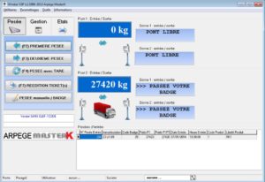 logiciel pesage chargement vrac