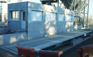 pont-bascule de sortie pesage en carriere